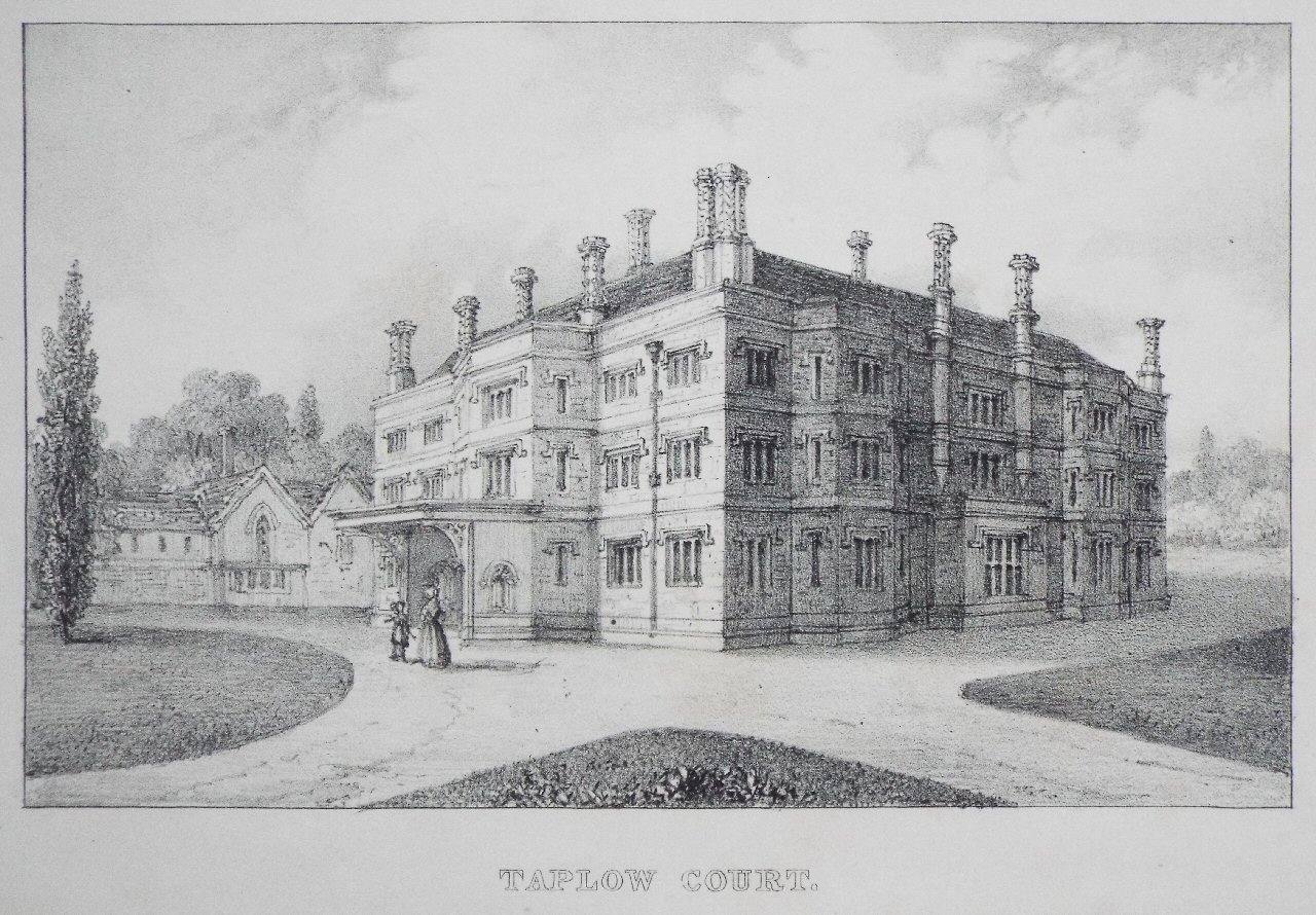 Lithograph - Taplow Court.